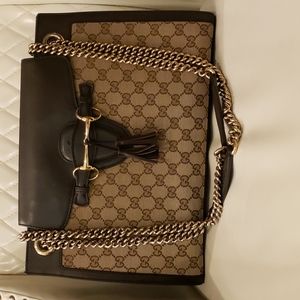 Gucci large brown canvas Emily